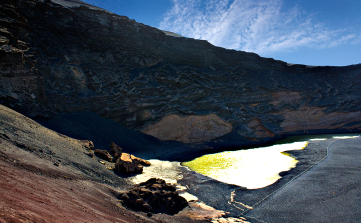 Ausblick in den Krater von El Golfo